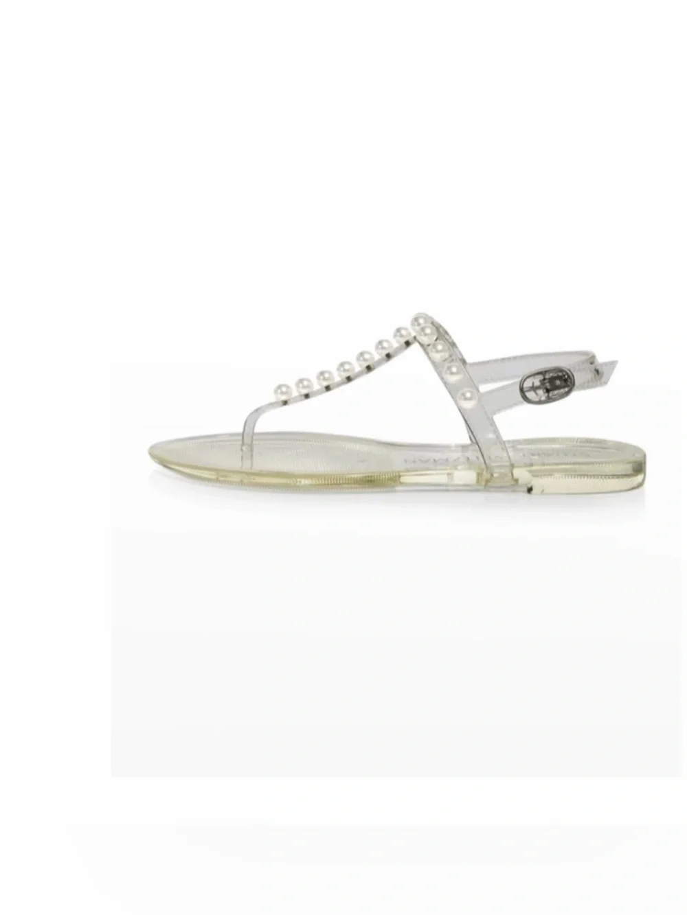 Stuart Weitzman Goldie Pearl Jelly Sandals Size 7